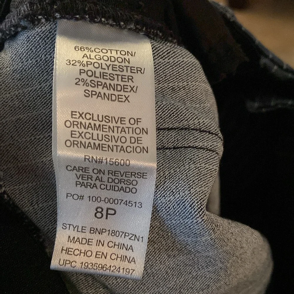 Democracy Pinstripe High Rise Skinny Jeans - Picture 5 of 6